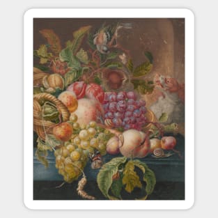 Fruit Still Life by Herman Henstenburgh Sticker